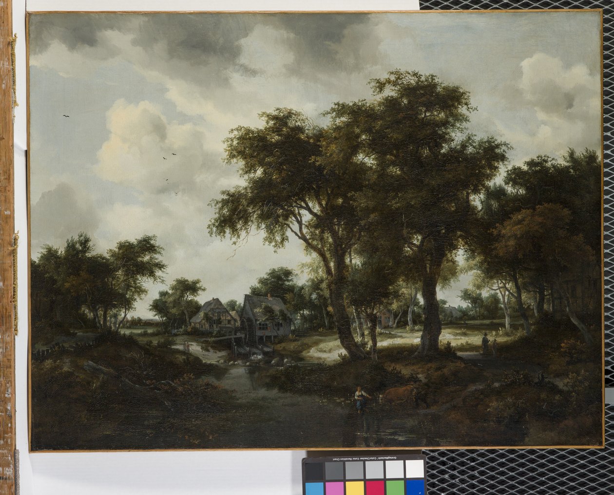 The Water Mill (The Trevor Landscape) (olja på duk) av Meindert Hobbema