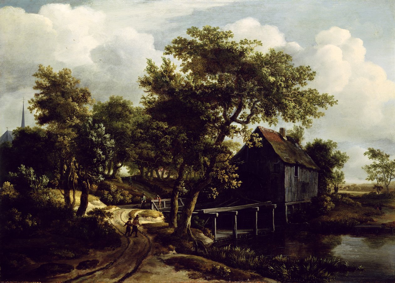 Vattenkvarnen, 1662 av Meindert Hobbema