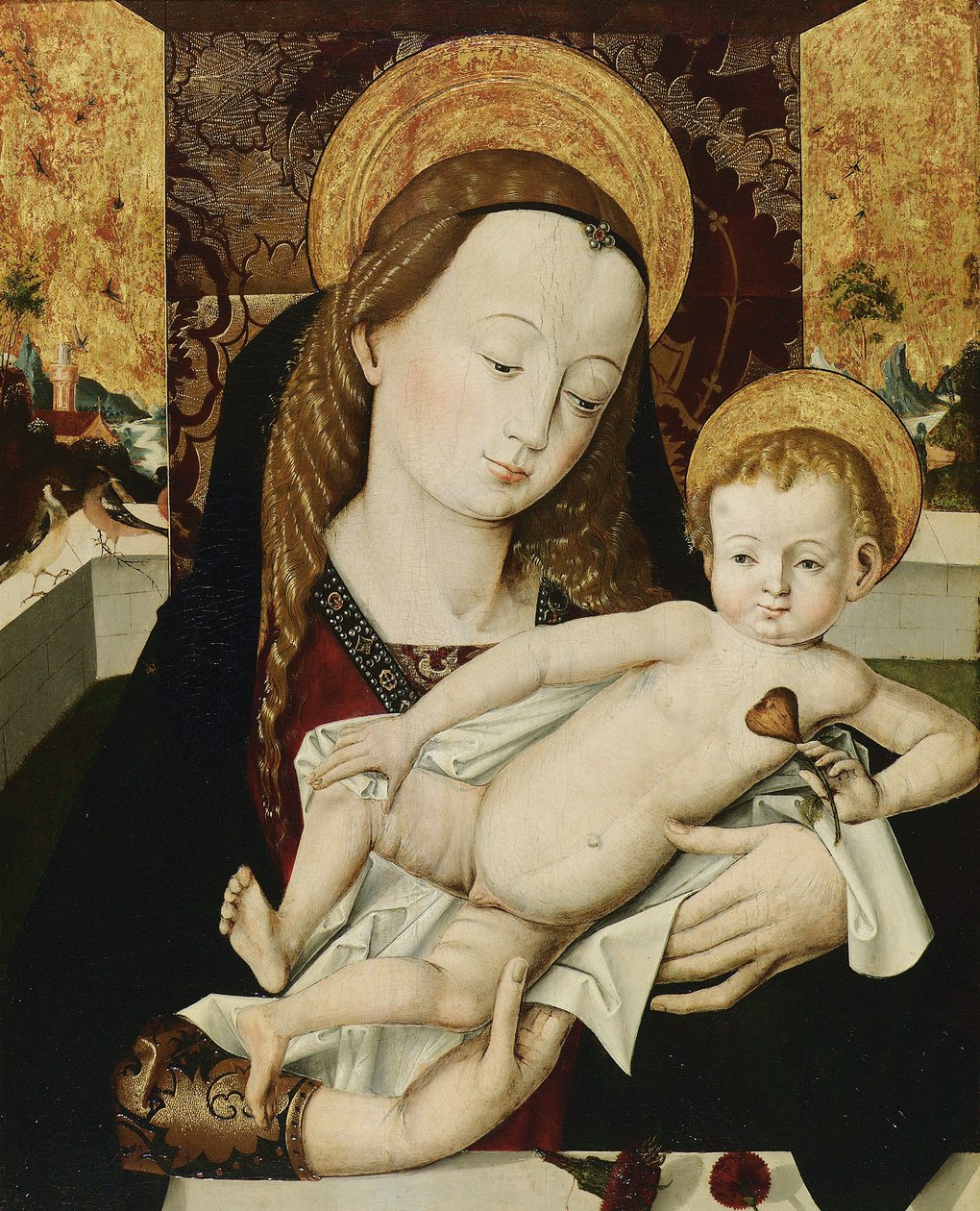 Madonna och barn av Meister der Habsburger