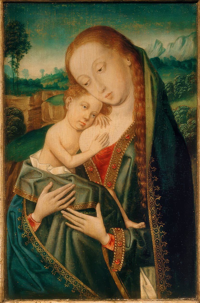 Madonna och barn av Meister der Magdalenenlegende