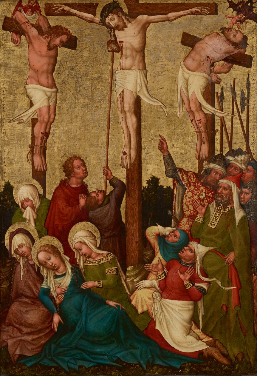 Kristi korsfästelse av Meister der St. Lambrechter Votivtafel