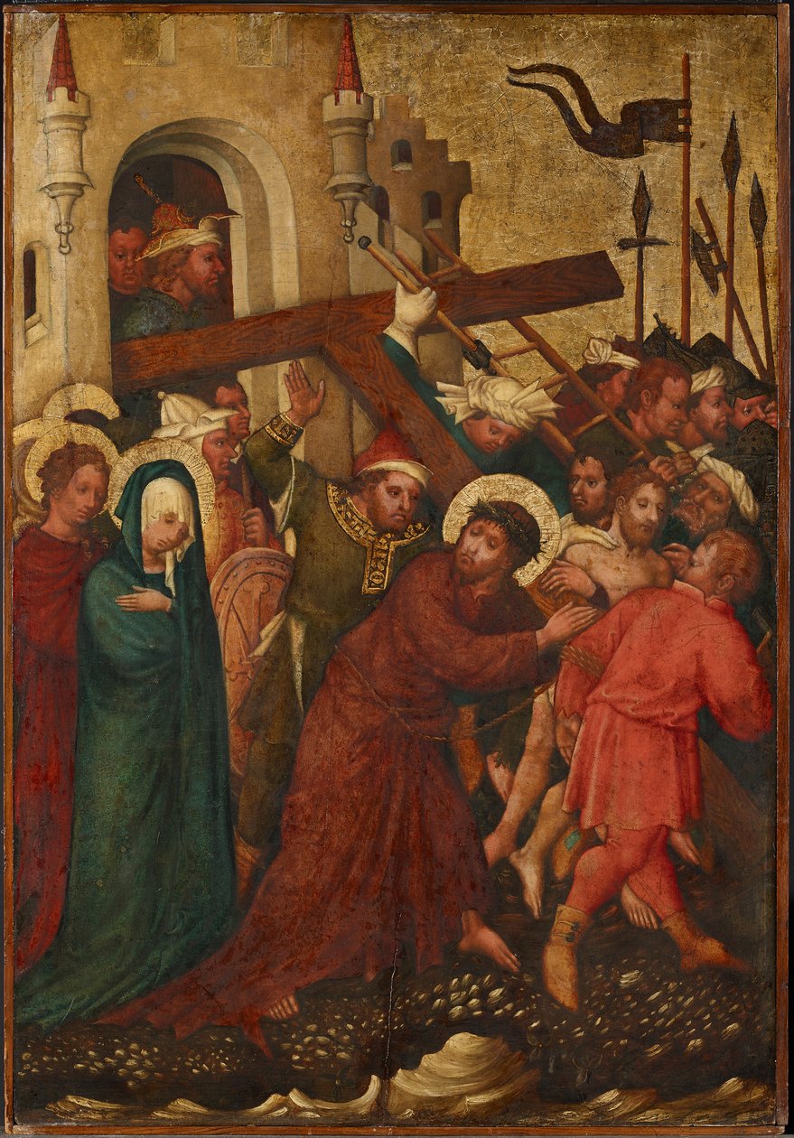 Kristus bär korset av Meister der St. Lambrechter Votivtafel
