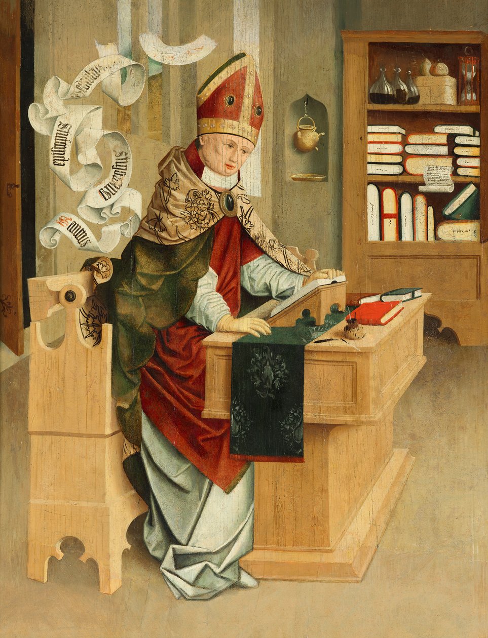 St Ambrosius av Meister von Mondsee