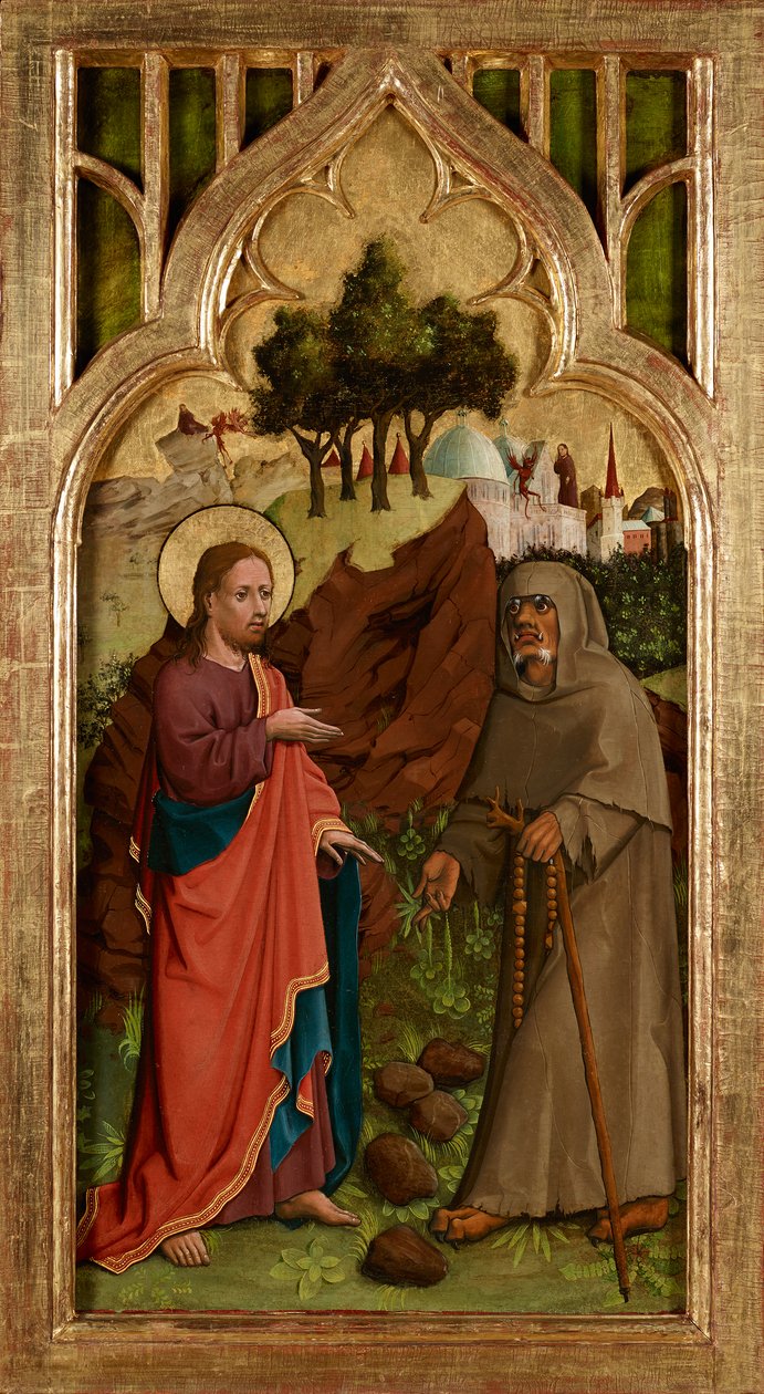 Kristi frestelse av Meister von Schloss Lichtenstein