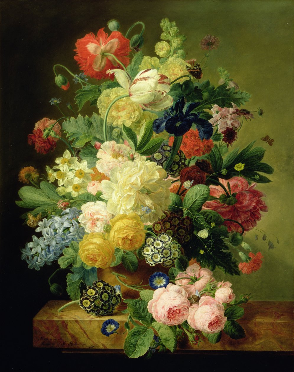 Vas med blommor av Melanie de Comolera