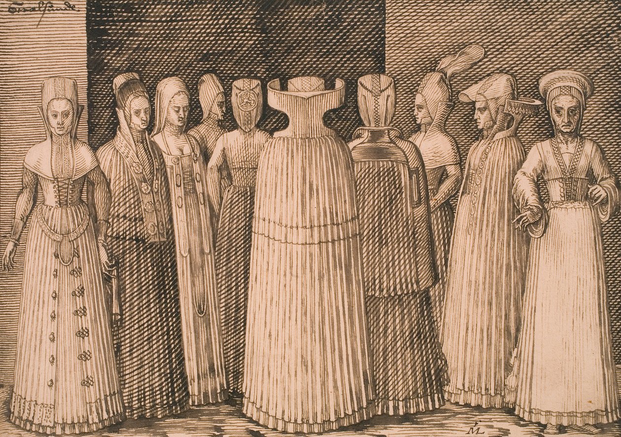 Ten Women from Stralsund av Melchior Lorck