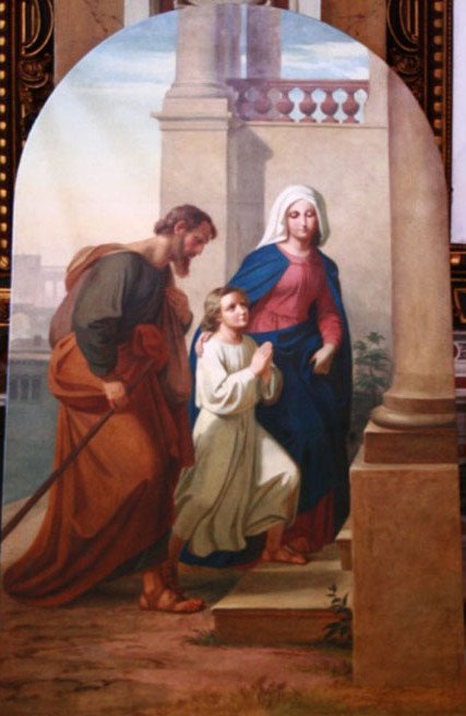Holy Family av Melchior Paul von Deschwanden