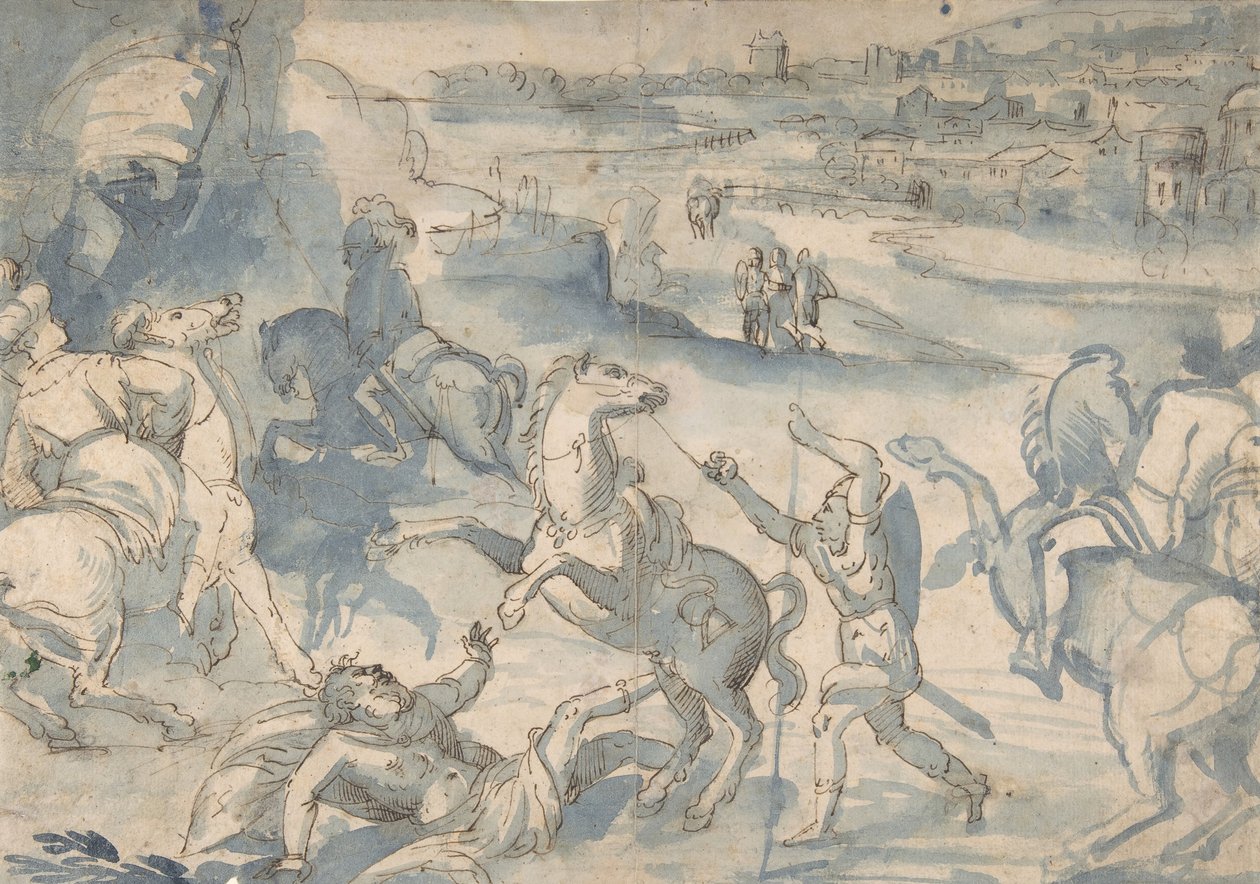 The Conversion of St. Paul, 1500-talet. av Melchior Bocksberger