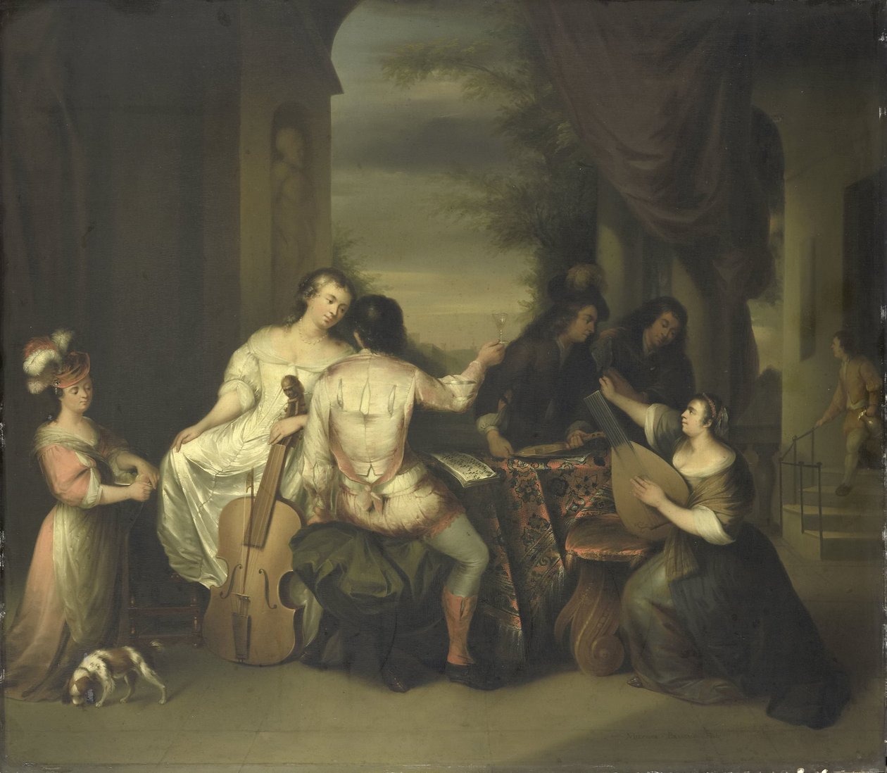 Ett musikaliskt sällskap av Melchior Brassauw