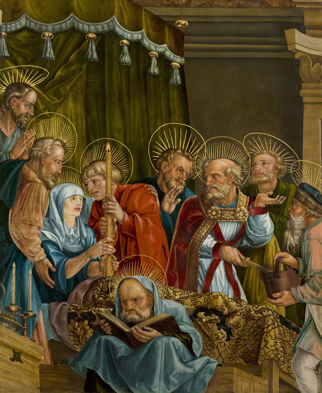 Jungfruns död av Feselen, Melchior (ca 1495-1538). Olja på trä av Melchior Feselen