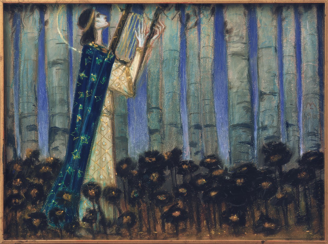 Orpheus (förstudie) av Melchior Lechter