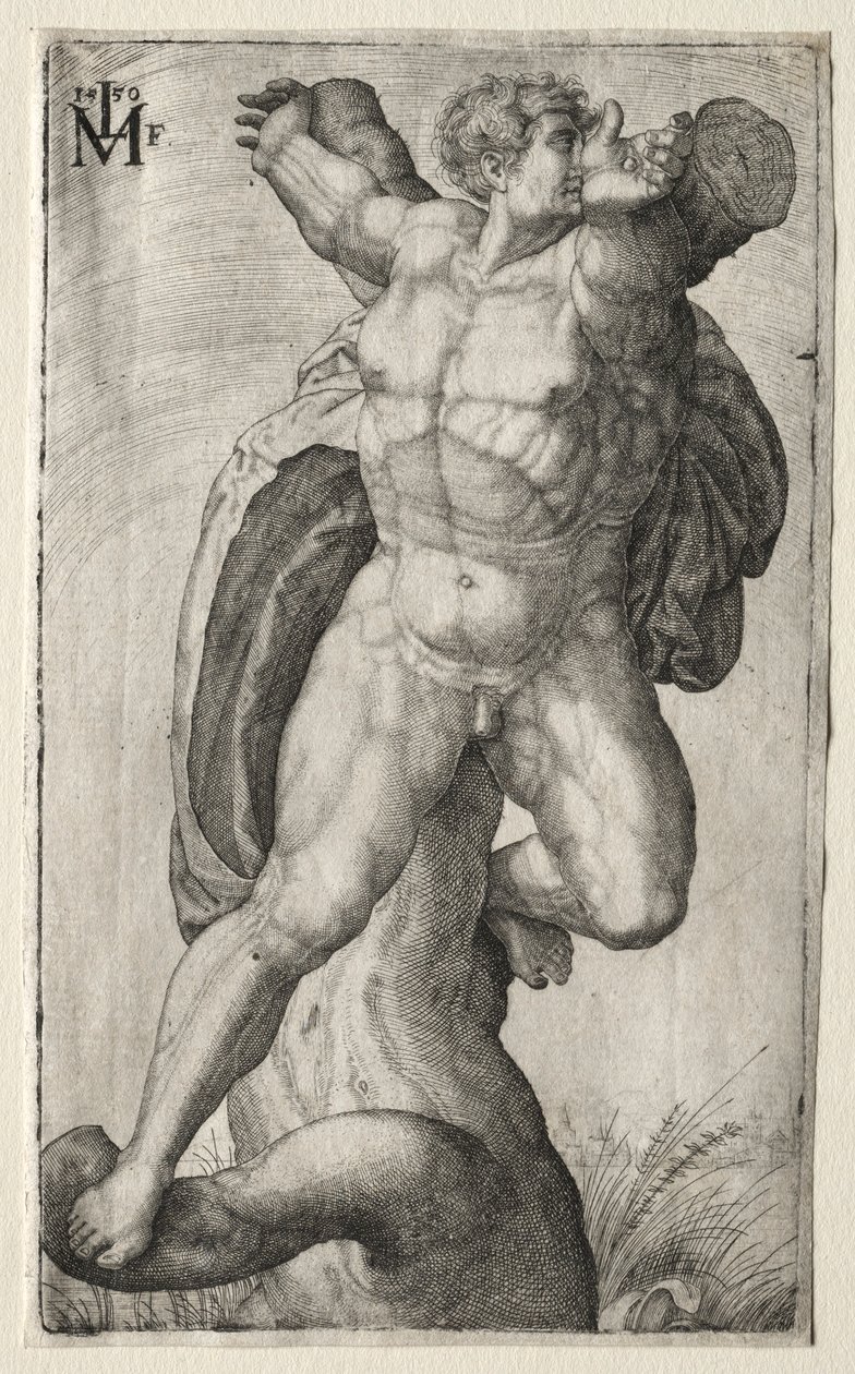 Den korsfäste mannen, 1550. av Melchior Lorck