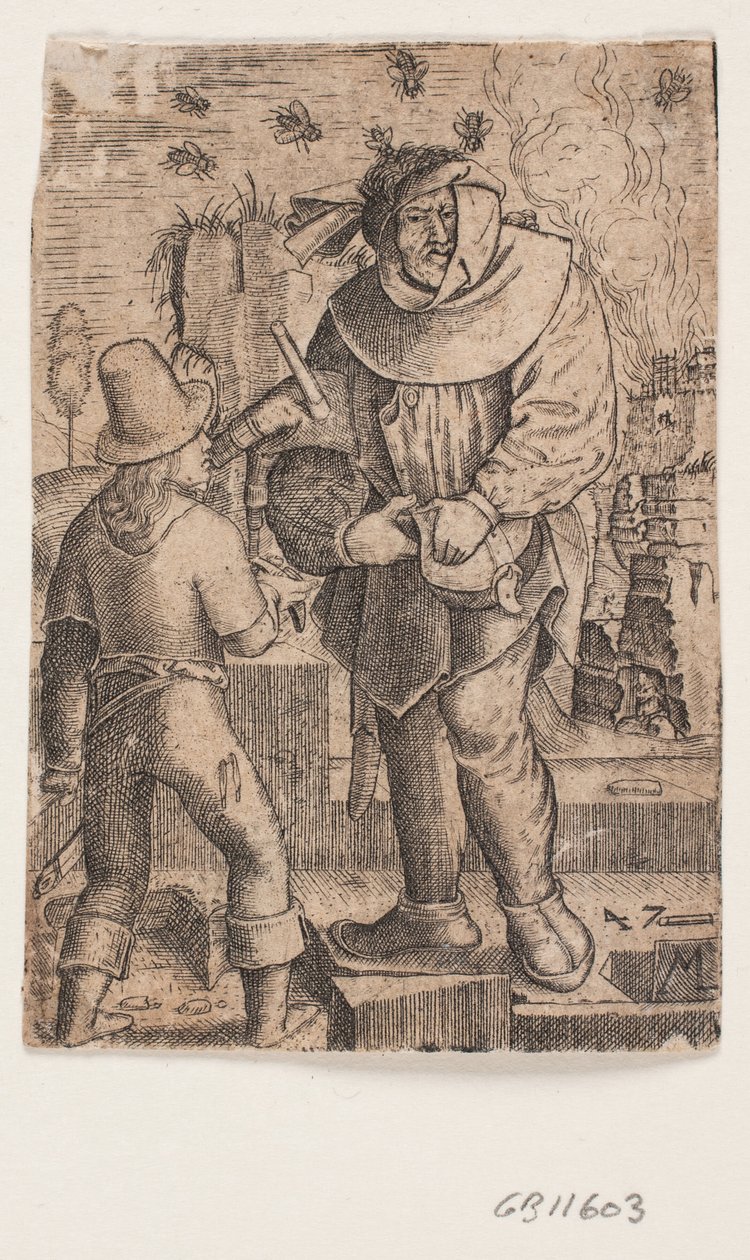 Mannen med säckpipan av Melchior Lorck