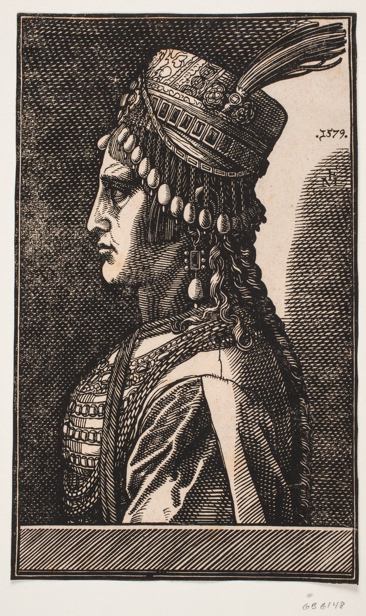 Adlig turkisk dam av Melchior Lorck