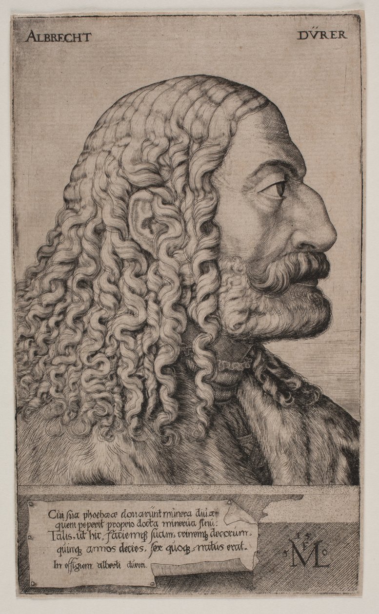 Porträtt av Albrecht Dürer av Melchior Lorck