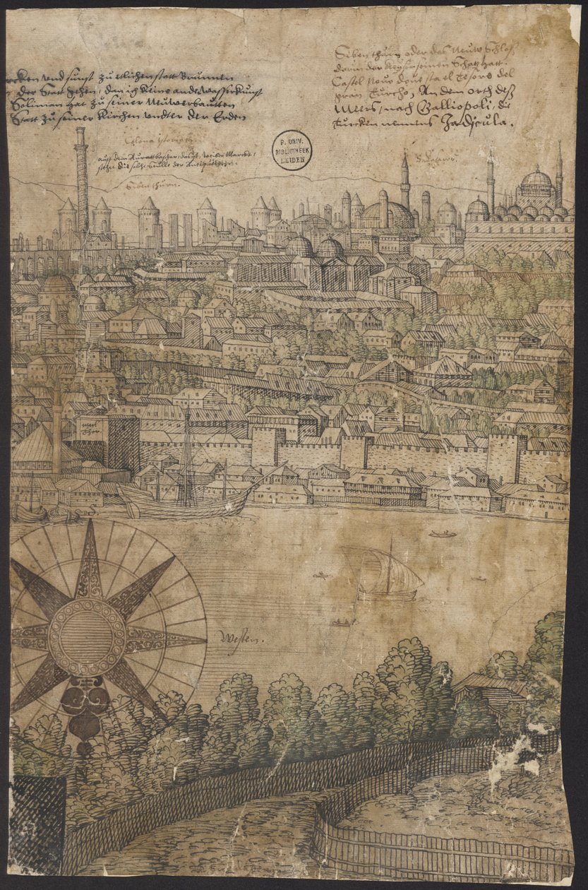 Prospekt av Konstantinopel, blad 12, Melchior Lorck, 1559 av Melchior Lorck