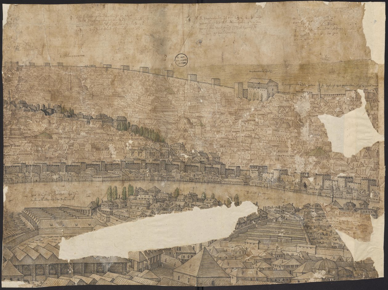 Prospekt av Konstantinopel, blad 16, Melchior Lorck, 1559 av Melchior Lorck