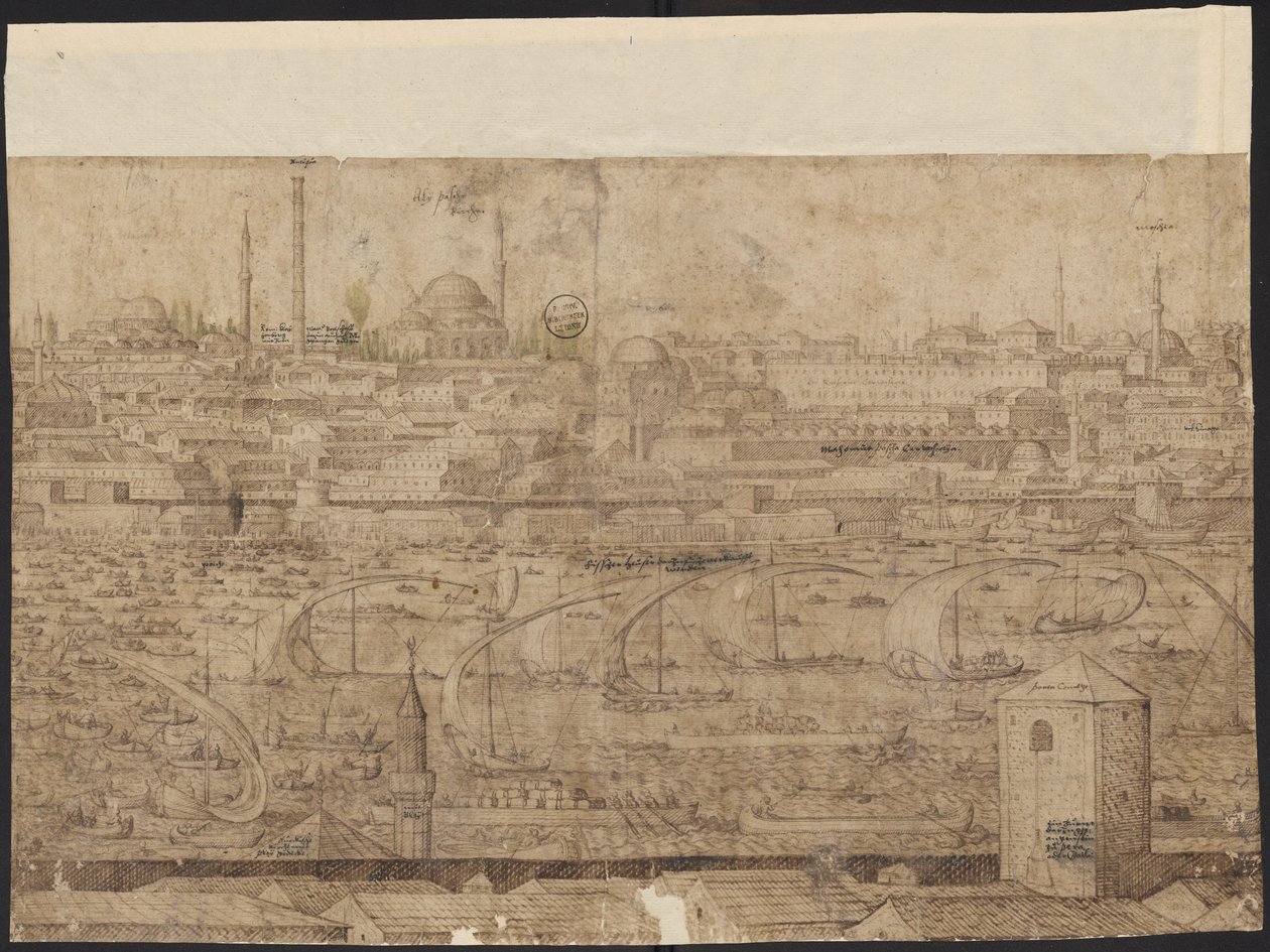 Prospekt av Konstantinopel, blad 8, Melchior Lorck, 1559 av Melchior Lorck