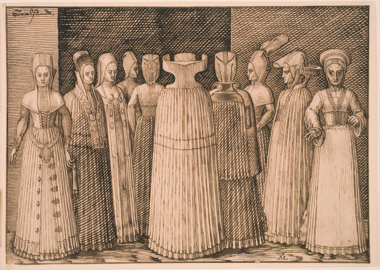 Tio kvinnor från Stralsund av Melchior Lorck