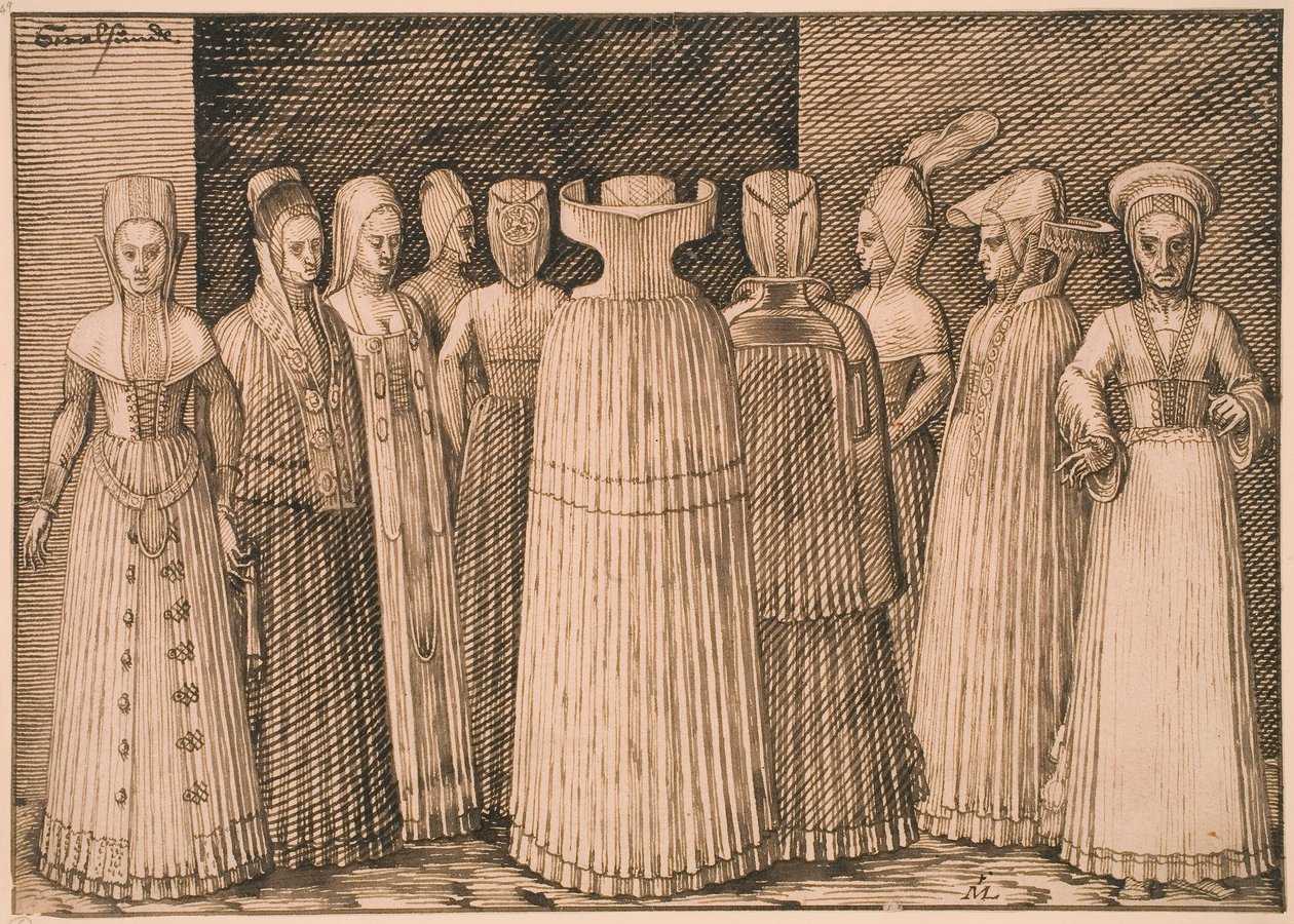 Tio kvinnor från Stralsund av Melchior Lorck