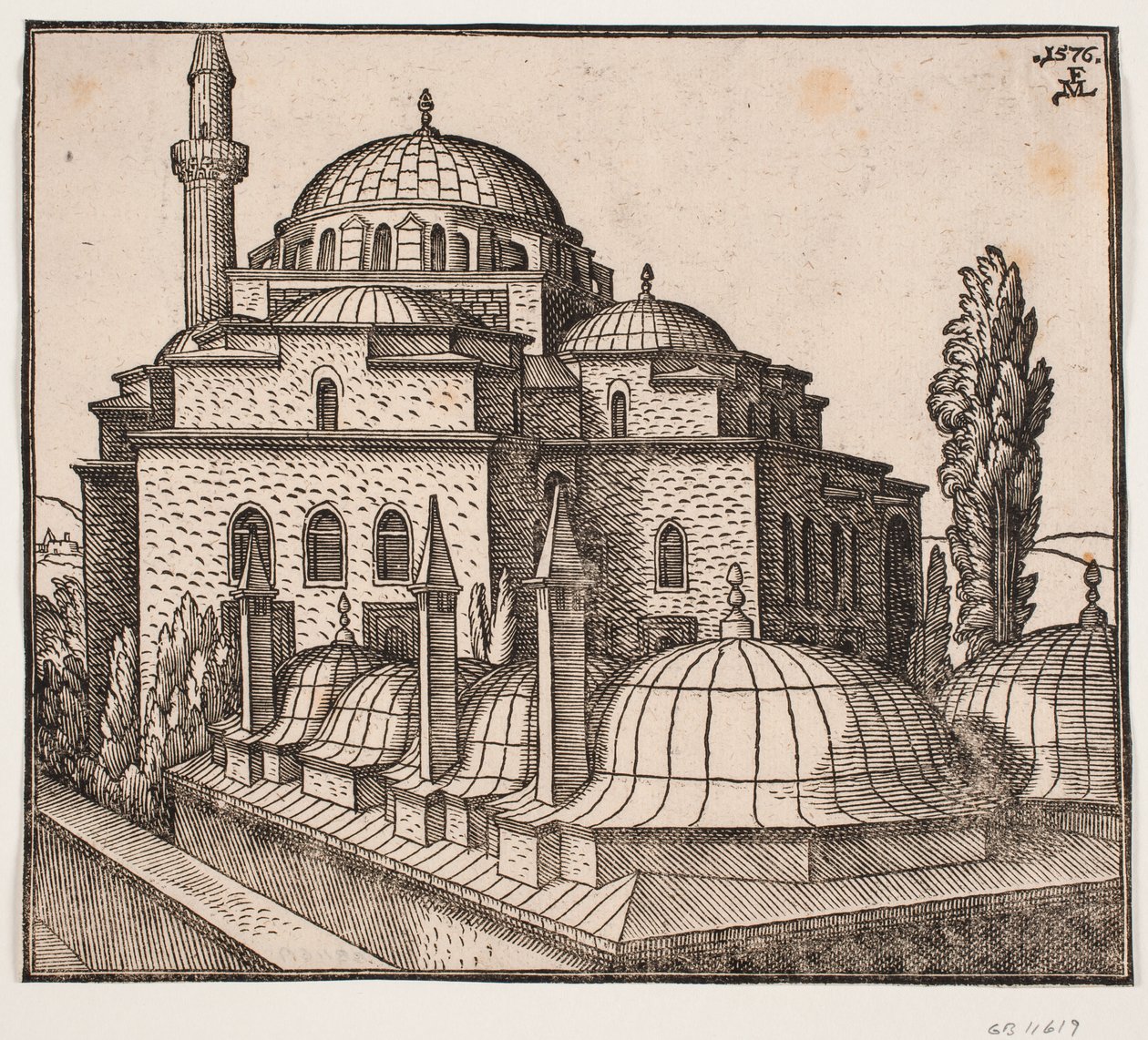 Atik Ali Pasha-moskén i Istanbul av Melchior Lorck