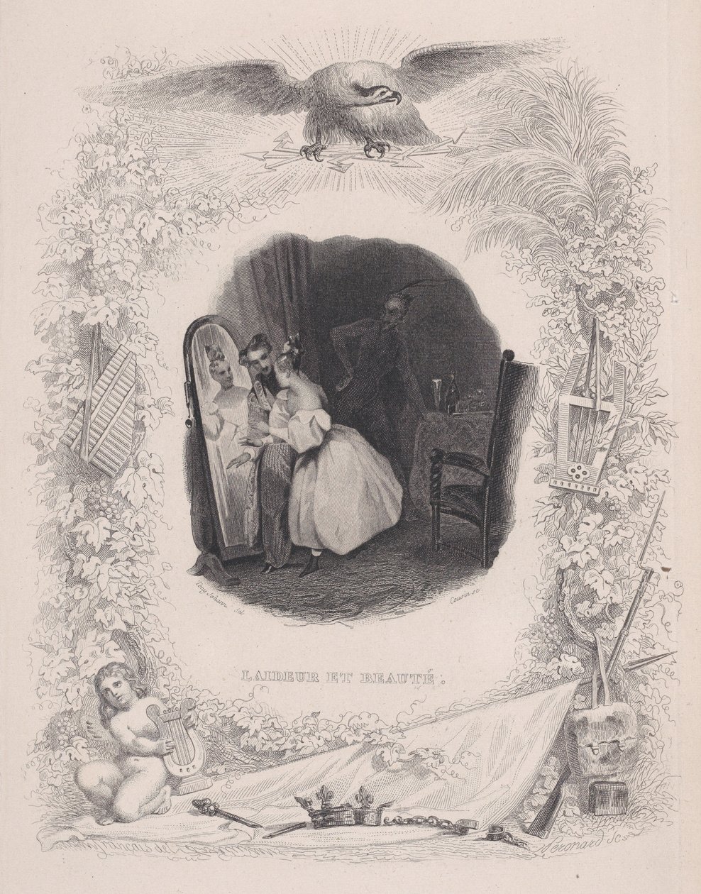 Fullighet och skönhet, ur Bérangers sånger, 1829. av Melchior Peronard