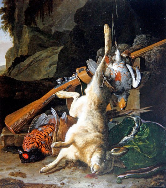 A Still Life of Dead Game (olja på duk) av Melchior de Hondecoeter