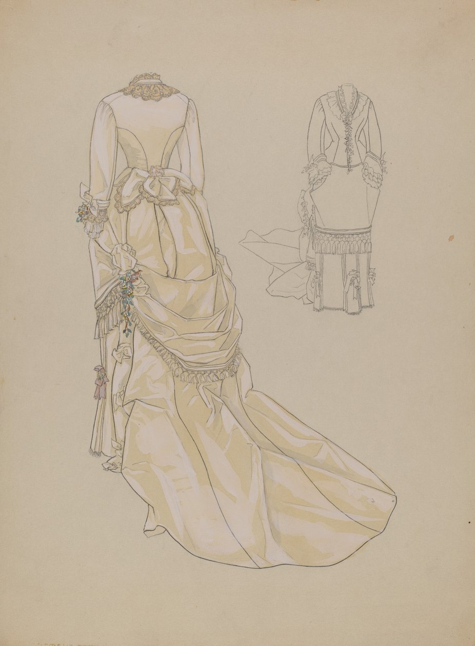 Bröllopsklänning, c. 1936. av Melita Hofmann