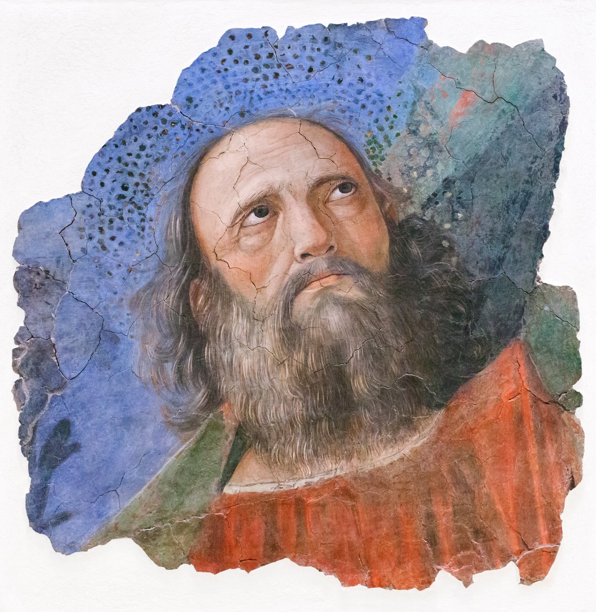 Apostolens huvud, omkring 1480 (fresk) av Melozzo da Forli