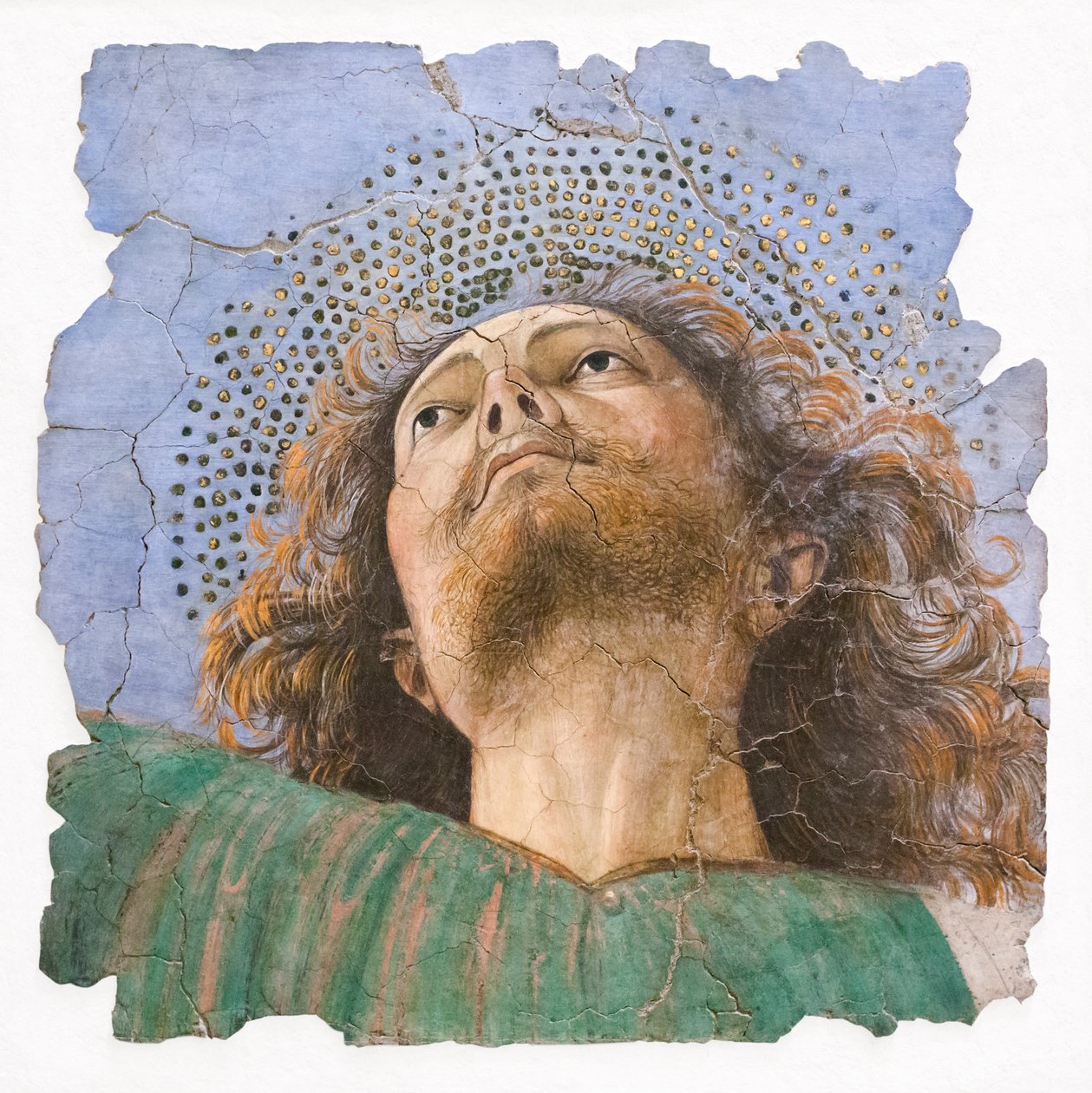 Apostolens huvud, omkring 1480 (fresk) av Melozzo da Forli