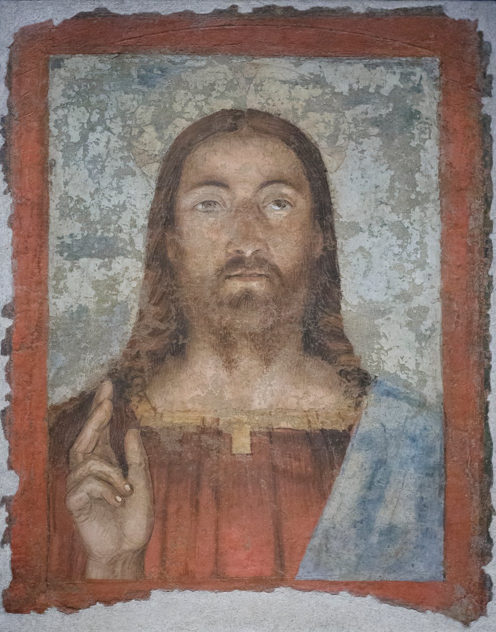 Salvator mundi, ca 1476-80 (fristående fresk) av Melozzo da Forli