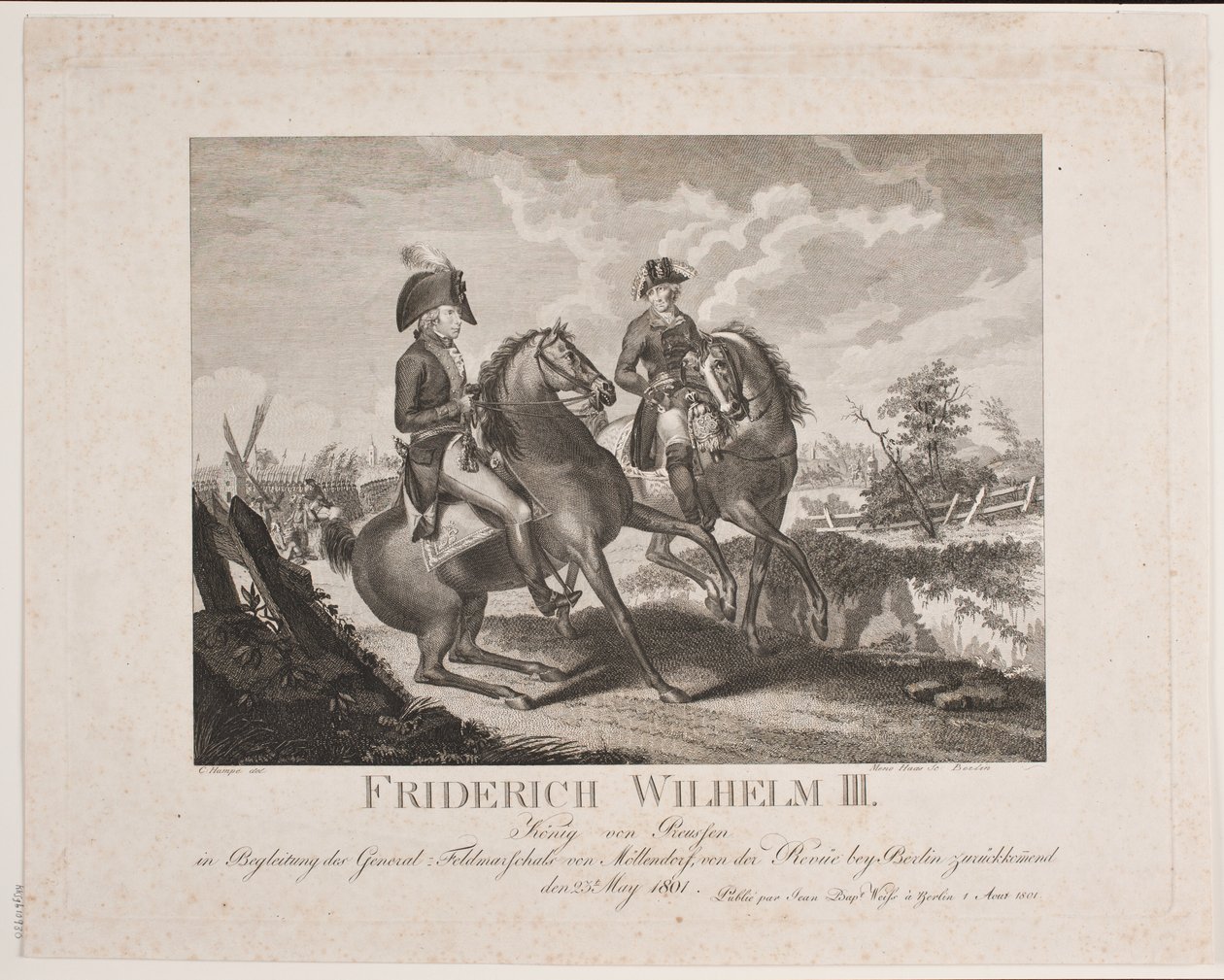 Frederik Wilhelm II av Preussen och fältmarskalk Möllendorf av Meno Haas