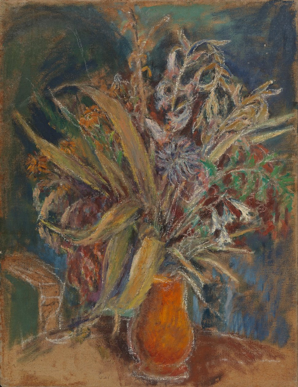 Blommor i en vas av Meri Genetz