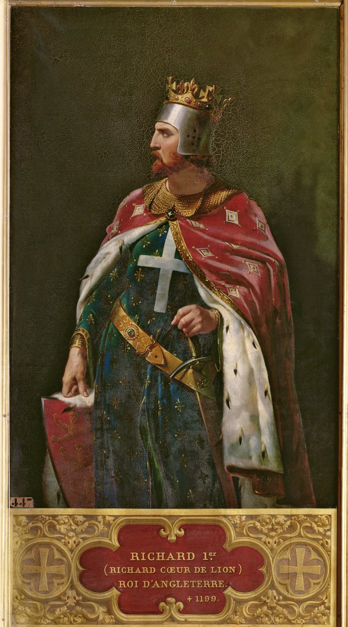 Richard I Lejonhjärta (1157-1199) kung av England, 1841 av Merry Joseph Blondel