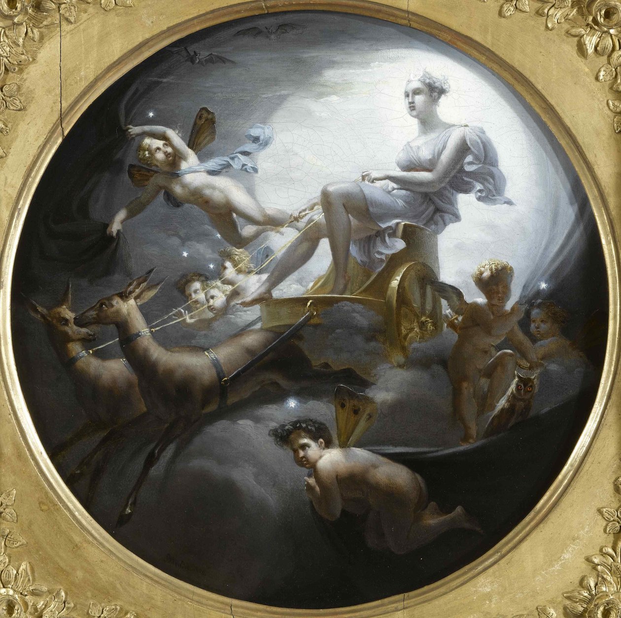 Diana på sin vagn, 1821. av Merry Joseph Blondel