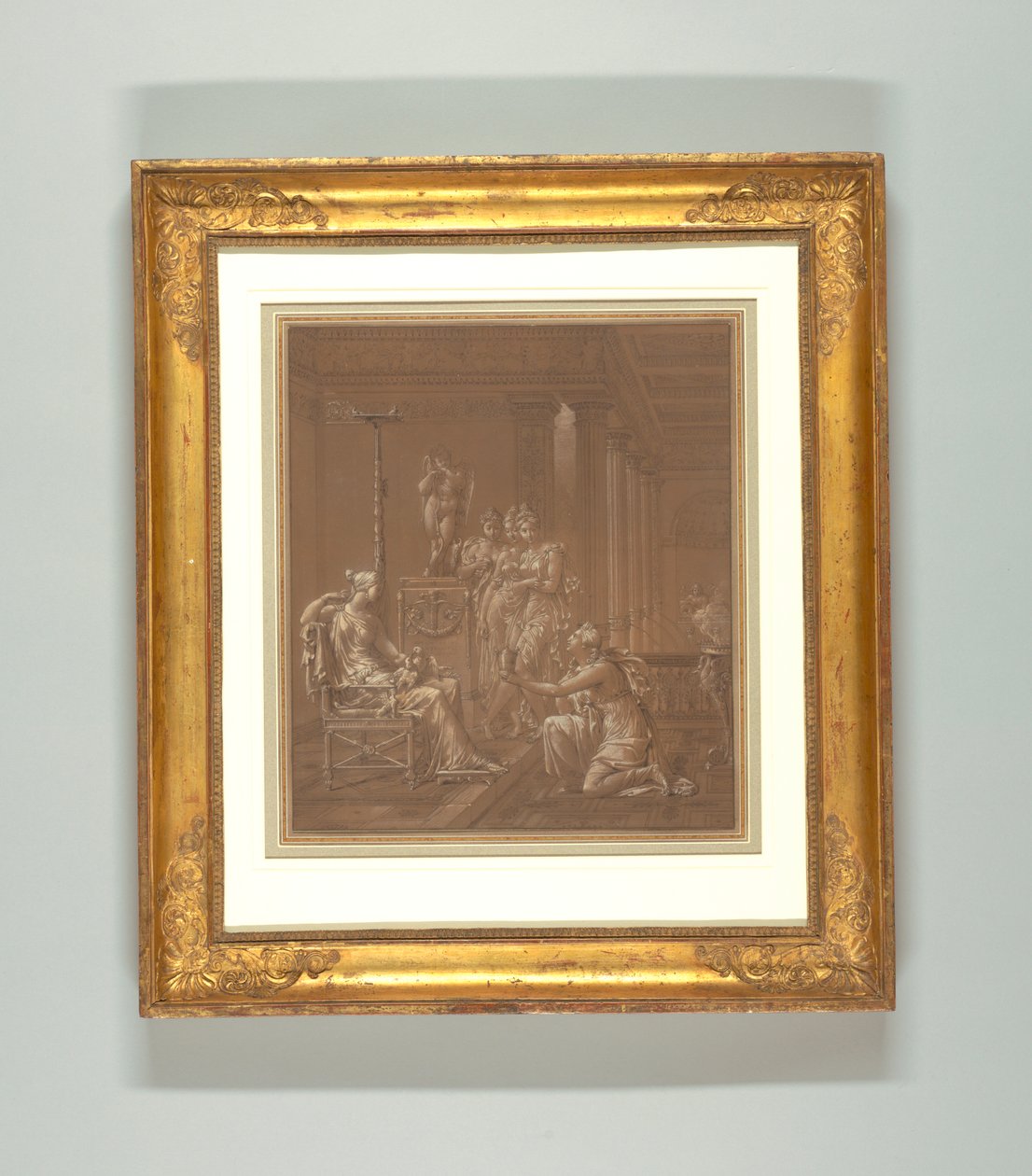 Ritning, tapetdesign av Merry Joseph Blondel