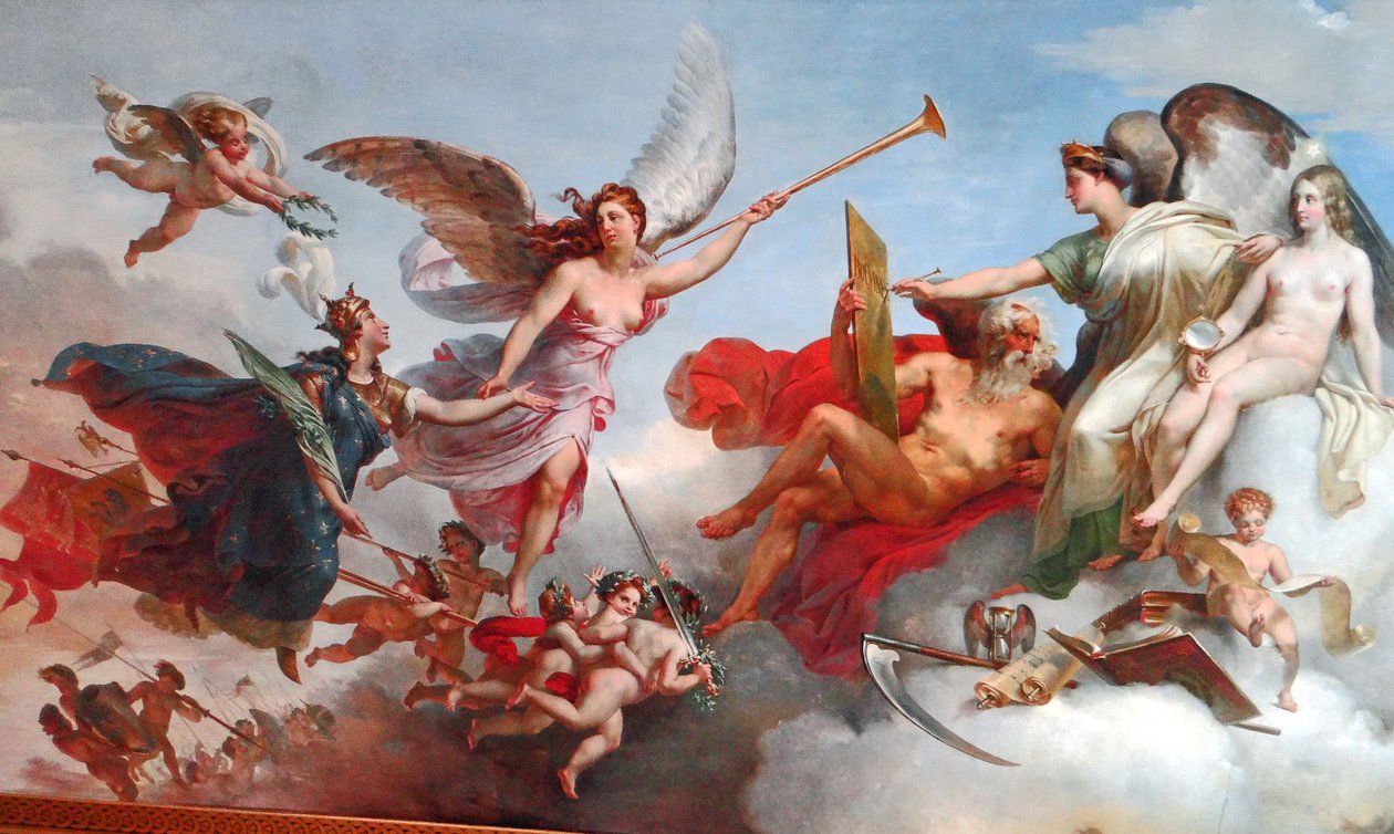 Frankrike segrar på Bouvines av Merry Joseph Blondel