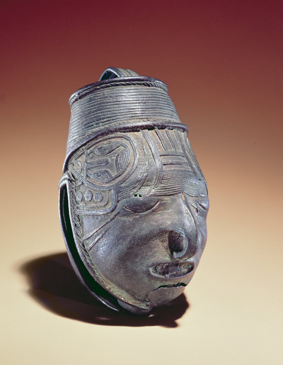 Klockan från Mexikos västkust, sen postklassisk period, ca 1200-1550 e.Kr. (koppar) av Mesoamerican