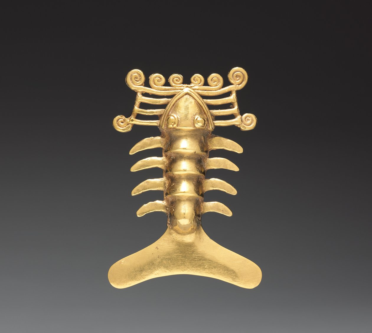 Hummerhänge, ca. 1000-1500 (gjutet guld) av Mesoamerican Mesoamerican