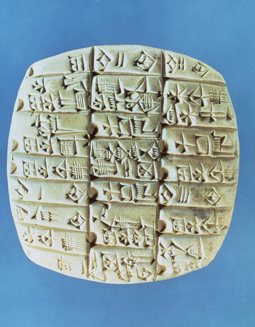 Kontotabell med kilskrift, c.2400 f.Kr. (terrakotta) av Mesopotamian