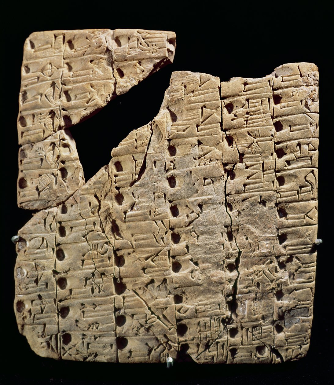 Tablet med kilskrift, från Uruk, ca 3200 f.Kr. av Mesopotamian