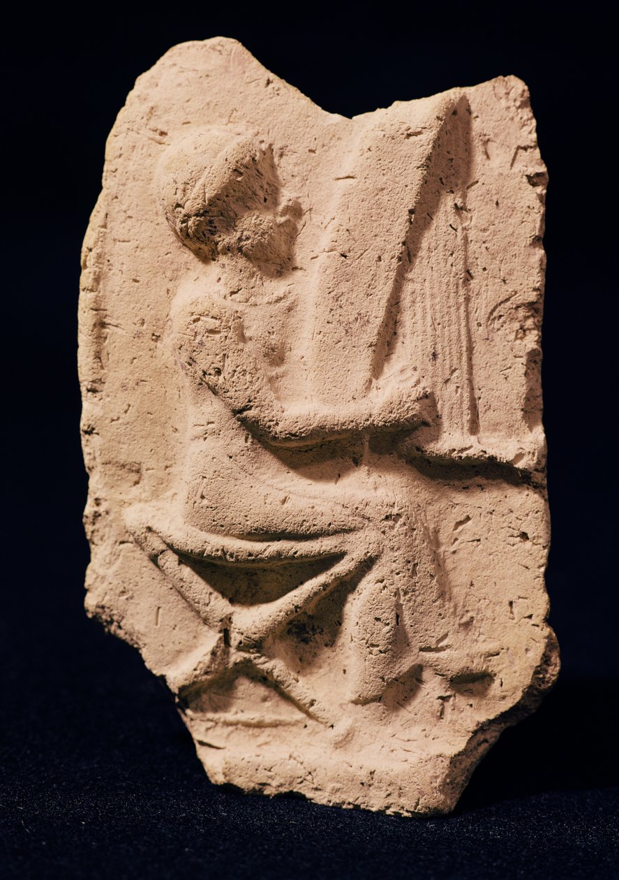 Harpspelare, 1830-1600 f.Kr av Mesopotamian