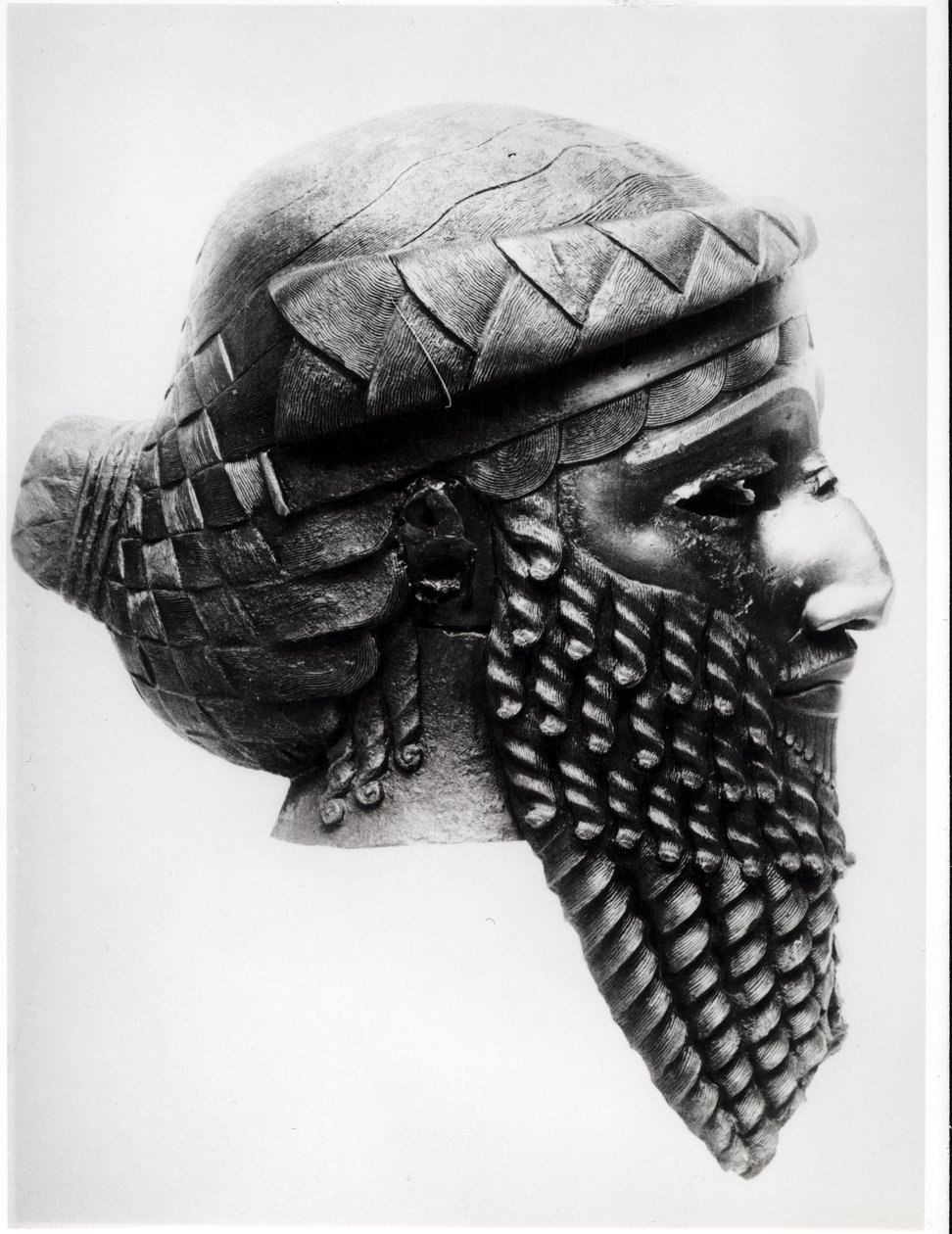 Huvud av Sargon I (ca 2334-2279 f.Kr.) 2400-2200 f.Kr. (koppar) (se även 189592) av Mesopotamian