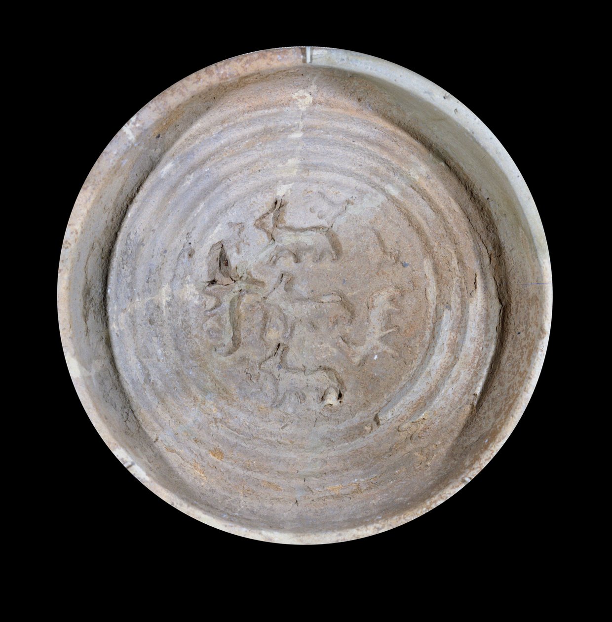 Mesopotamien: terrakottakopp med stenbock. Omkring 1800 f.Kr. Från kungliga rätter av kung Zimri Lims palats i Mari. Paris, Louvren av Mesopotamian