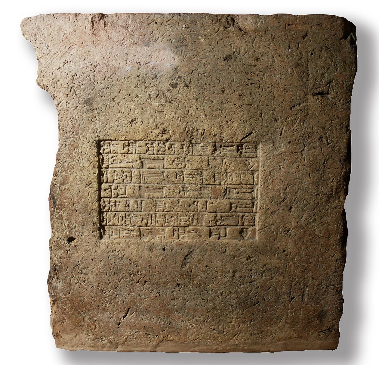 Tegelsten med namnet på kung Nebukadnessar II, Babylon, c.604-561 f.Kr. (lera) av Mesopotamian Mesopotamian