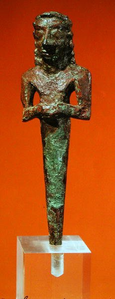 Foundation spik, från Tello (Ancient Girsu) c.2800-2300 f.Kr. (brons) av Mesopotamian Mesopotamian