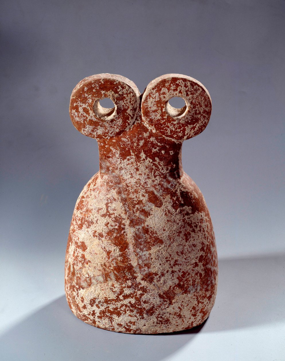Mesopotamien: idol med terrakottaögon. 3300-3000 f.Kr. Sön 0,27 m Paris, Louvren av Mesopotamian School