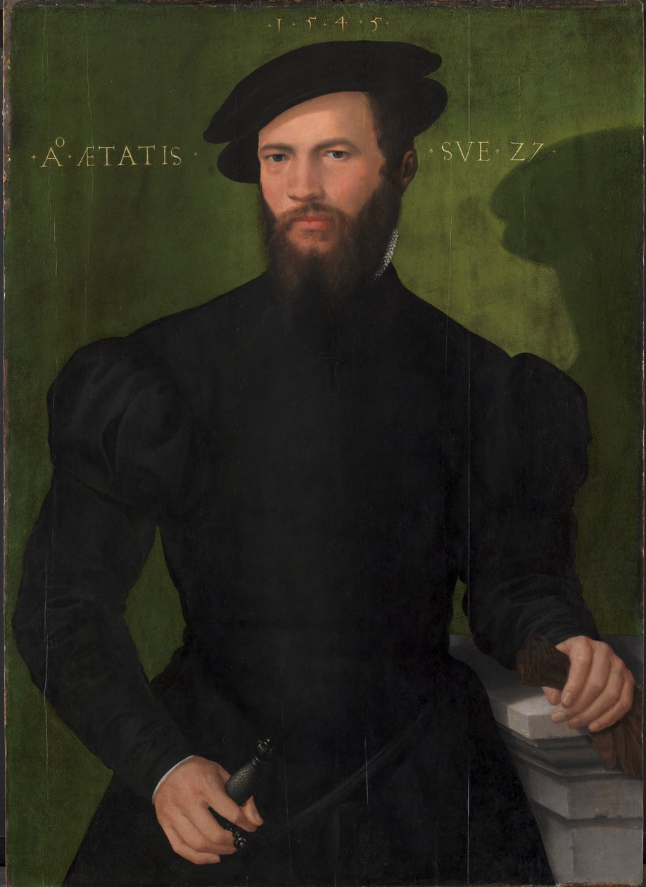 Porträtt av en gentleman 27 år av Mesteren fra 1540