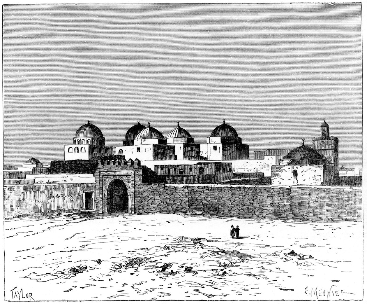 Svärdens moské, Kairwan, c1890 av Meunier
