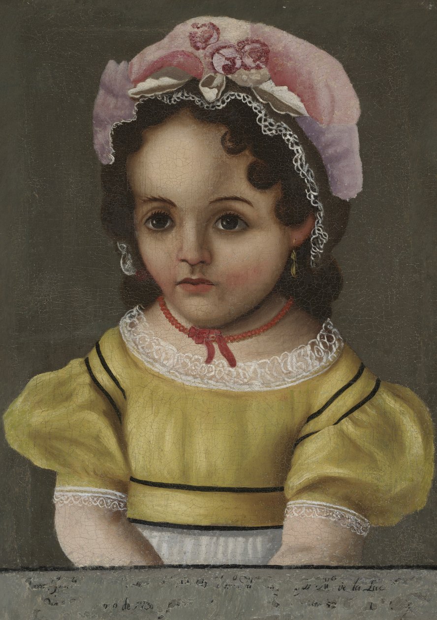 Porträtt av ett barn, ca 1880 av Mexican School